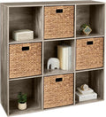 Best Choice Products 9-Cube Storage Organizer, 13.5in Shelf Opening, Bookcase, Display Shelf, Customizable w/ 3 Removable Bac