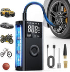 Nilight Tire Inflator Portable Air Compressor Battery Rechargeable 12VDC 150PSI Cordless Auto Shutoff w/Digital Pressure Gauge 2X Faster Inflation Pump for Car Motorcycle ATV UTV Bike