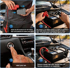 Car Jump Starter, Compatible with Milwaukee M18 18V Tools Battery, Jumper Cables with 30A Fuse & Protection Circuit, 13.5V Regulated Portable Jumping Cables for 12V Cars Motorcycles Lawn Mowers