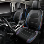 CAR PASS Leather seat Covers,Automotive Universal Sport car seat Cover Super 5mm Composite Sponge Inside,Airbag Compatible fi