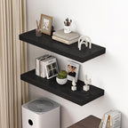 Dreamland 36" Floating Shelves for Wall, 12" Deep Thicker Black Floating Shelves, Wall-Mounted Shelves for Bedroom, Living Ro