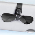 Veharvim Sunglass Holder for Car (One-Handed Operation, Gentle & Secure Hold, Silicone Padded, Universal Fits Sunglass and Car Visor) - Sunglasses Clip for Car Visor