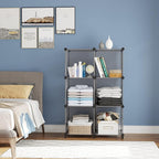 AWTATOS Cube Storage Organizer, Storage Cubes Shelves Bookshelf, 6 Cube Closet Organizers and Storage, DIY Stackable Plastic 
