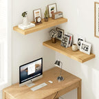 Vivelove 12 Inch Deep Floating Shelves 35.4 inch Long, Thick Wall Shelves with Invisible Brackets, for Bedroom Bathroom Livin