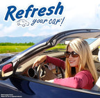 Refresh Your Car Air Freshener, Odor Eliminator, Set of 4 Auto Vent Sticks, Fresh Linen Scent, Refresh Your Car (Pack of 2)