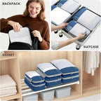 Compression Packing Cubes for Travel, Lightweight Vacation Travel Essentials, Travel Accessories for Suitcase Organizer Bags 