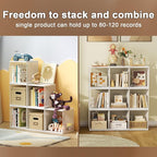 Dmevkic 2 Cube Organizer Bookshelves DIY Variable Stackable Cube Storage Organizer for Kid Bedroom,Living Room,Small Bookshel