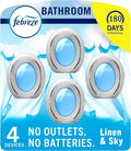 Febreze Bathroom Air Freshener Odor-Fighting for Small Spaces Scented Plug In Alternative Long-Lasting for Home and Bathroom 
