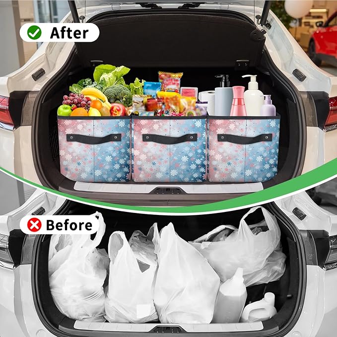 Reusable Grocery Bags Heavy Duty Shopping Bags Foldable Large Tote Bags with Long Handles & Hard Bottom