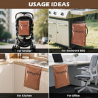 150 PCS Disposable Car Trash Bags Hanging, Leak-proof, Odor Seal. 2 Gallon Car Garbage Bags, Big Capacity. Independent of Car Trash Can, Easy Stick-On Car trash Bin for Car, SUV, Truck, Stroller.Brown