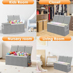 Extra Large Toy Box Chest with Lid, Kids Toy Storage Organizer for Boys Girls, Big Toy Bin Basket Extra Large Toy Storage Box