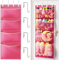 Criusia Over the Door Hanging Organizer, Extra-Large Door Storage Organizer with 4 Deep Mesh Pockets, Space-Saving Hanging St