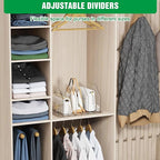 Bag & Purse Organizer for Closet, 2 Sets Adjustable Clear Handbag Storage Shelf, Plastic Clutch Dividers for Closet Organizer