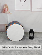 QUEENLALA Large Storage Basket,Laundry Hamper/Bathroom/Home Decor/Collapsible Round Storage Bin,Boys and Girls Hamper/Boxes/C