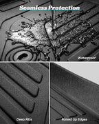 Floor Mats Full Set for Nissan Rogue 2021-2025 2026 Accessories, All Weather Floor Mats Cargo Liner for Back of SUV, Rubber Mats for Car Floor, Custom Fit Mat Heavy Duty Trunk Liner Black