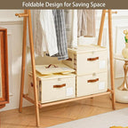 4 Pack Large Storage Bins with Lids,Foldable Closet Organizer with Clear Window,Collapsible Storage Cubes with Handle,Fabric 