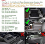 EDBETOS 07-14 Full Size Trucks Center Front Floor Console Compatible with Chevrolet Avalanche Tahoe Silverado Suburban 1500 2500 Sierra Pickup Truck Yukon & XL/Denali 19166288