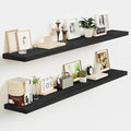 Vivelove 48 Inch Floating Shelves, Deep Wall Shelves with Invisible Brackets, Display Shlf for Bathroom Living Room Kitchen B