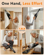 Handheld Vacuum Cordless Rechargeable with Charging Dock - 16000Pa Ultra-Strong Suction, Portable & Lightweight, Fast Chargin
