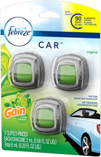 Febreze Car Vent Clip Air Freshener, Gain Original, 0.037 Pound