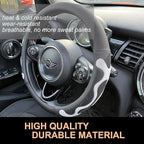 PINCTROT Comfy Grip Steering Wheel Cover, Anti-Slip Design, Universal 14.5-15 Inch(Silicone White)
