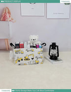 FANKANG Storage Bins, Nursery Hamper Canvas Laundry Basket Foldable with Waterproof PE Coating Large Storage Baskets for Kids