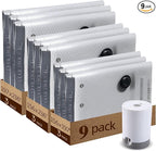 9 Packs Jumbo Vacuum Storage Bags With Vacuum Pump Extra Large Compression Bags for Clothes Bedding, Space Saver for House Mo