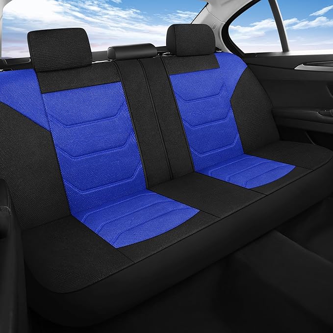 3D Air Mesh Car Seat Cover Full Set Washable and Breathable Premium Cloth Automotive Vehicle Seat Covers for Cars Interior, U