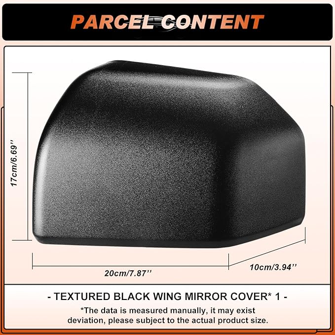 ACLONG Glossy Black Mirror Cover Caps Rearview Side Mirror Covers Fit for Ford F150 2015-2020 Left Driver Side Replaces #FL3Z-17D743-BA -1 PC