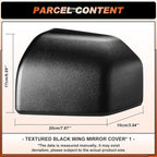 ACLONG Glossy Black Mirror Cover Caps Rearview Side Mirror Covers Fit for Ford F150 2015-2020 Left Driver Side Replaces #FL3Z-17D743-BA -1 PC