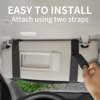 Car Visor Organizer with Coin Pouch, MOLLE Sun Visor Organizer for Cars, Trucks, SUVs, Zipper Pouch Car Accessories for Women Men