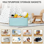 3-Pack Small Storage Baskets for Organizing | Woven Shelf Toy Basket | Rope Baskets for Gifts Empty | Closet Organizer Bins w