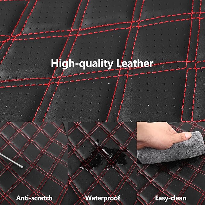 Car Seat Covers Full Set, Breathable and Waterproof Napa Leather Car Seat Cover, Interior Universal Fit for Cars, Sedans, SUV