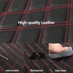 Car Seat Covers Full Set, Breathable and Waterproof Napa Leather Car Seat Cover, Interior Universal Fit for Cars, Sedans, SUV