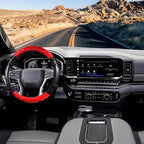 Car Steering Wheel Cover for Chevy Silverado 1500 2500 3500, Tahoe, Equinox,Traverse,Colorado,Red