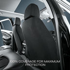 Skechers Car Seat Covers, Work Leather Seat Covers 5-Times Stronger Built-in Webbing, Oxford Fabric Seat Cover Full Sets, Air