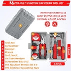 298PCS Roadside Emergency Car Kit- Car Emergency Kit with Jumper Cables, Roadside Emergency Kit for Vehicles, Emergency Car K