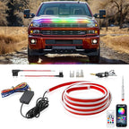 94.5 Inch Car Hood Light Strip, White Exterior Dynamic Car LED Hood Light, Flexible & Waterproof, Universal Exterior Daytime Running Light Strip with Fuse Protection for Cars, SUVs, Trucks