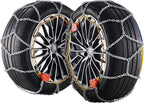 VEVOR Tire Chains, Snow Chains for Cars SUV Pickup Trucks, 2 Pack Adjustable Snow Tire Chains Compatible with Tire Width 235 