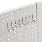 Amazon Basics Rectangular Metal Pegboard Wall Organizer, Tool Storage Organization System, Rust and Scratch Resistant, 48-Pie