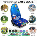 Waterproof Sweating Car Seat Cover for Post Gym Workout, Running, Swimming, Beach and Hiking, Universal Fit Non-Slip Bucket S
