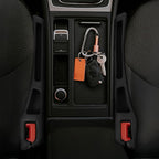 Hovom 2PCS Car Seat Gap Filler Organizer, Multi-purpose Automotive Seat Gap Storage Organizer for Key Phone Card, Auto Seats Crevice Filler Stop Things from Dropping, Car Accessories (Black)