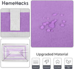 HomeHacks 2 Pack Large Laundry Baskets, Waterproof, Freestanding Laundry Hampers, Collapsible Clothes Hamper with Reinforced 