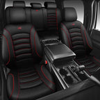 CAR PASS Comfortable 3D Foam Mesh Leather Car Seat Covers Full Sets, Air Cool Mesh Breathable Seat Covers for Car, Universal 