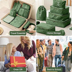 Packing Cubes for Travel-10 Set Luggage Organizer Bags for Family, Mesh Breathable Packing Cubes for Suitcases Durable Travel