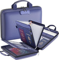 Fireproof File Organizer with Lock, Hard Case Fireproof Document Box with 13 Pockets Accordion File Folder, Important Documen