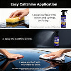 CaliShine Quick Effect Coating Spray - 16.9 fl oz Waterless Ceramic Car Wax Coat - Detail Polish & Cleaner for Cars Boat Body