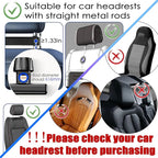 2026 Tablet Holder for Car Headrest 2 Pack [3 in 1 Sturdy Upgrade Extension Arm] 360° Rotating Adjustable for iPad/Phone Headrest Mount, for Most Tablets/Phones, Fit Larger Tablet - Black