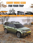 KINGGERI 300LBS Lockable Roof Rack Cross Bars Compatible with 2024 2025 2026 Hyundai Santa Fe & Santa Fe Hybrid with Raised Side Rails (Not for SE), Aluminum Heavy Duty Crossbar Luggage Accessories