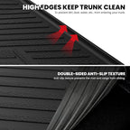 LASFIT Cargo Mat for Audi A5/S5 2025-2026(New Body), Custom Fit All-Weather TPE Rubber Trunk Mat for Audi Accessories, Waterproof, Easy to Clean, Black